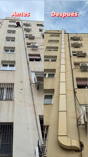 Instalación de salidas de humos