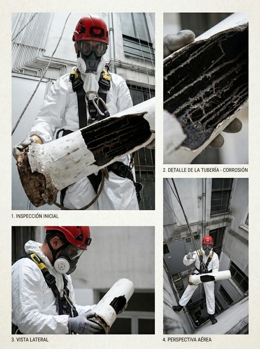 Infographic Verticals Barcelona: when to inspect asbestos in your community of neighbors